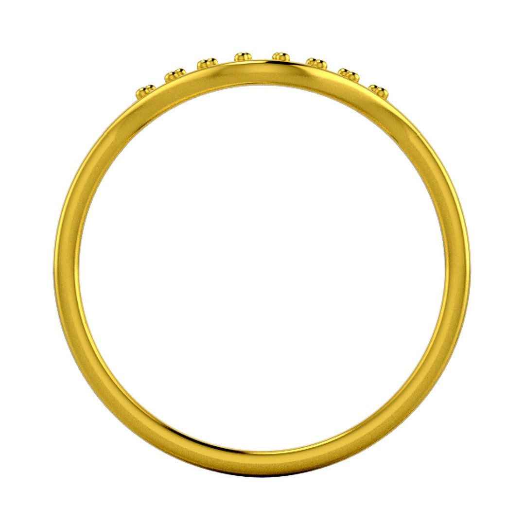 Luxury jewelry STL — top view of model