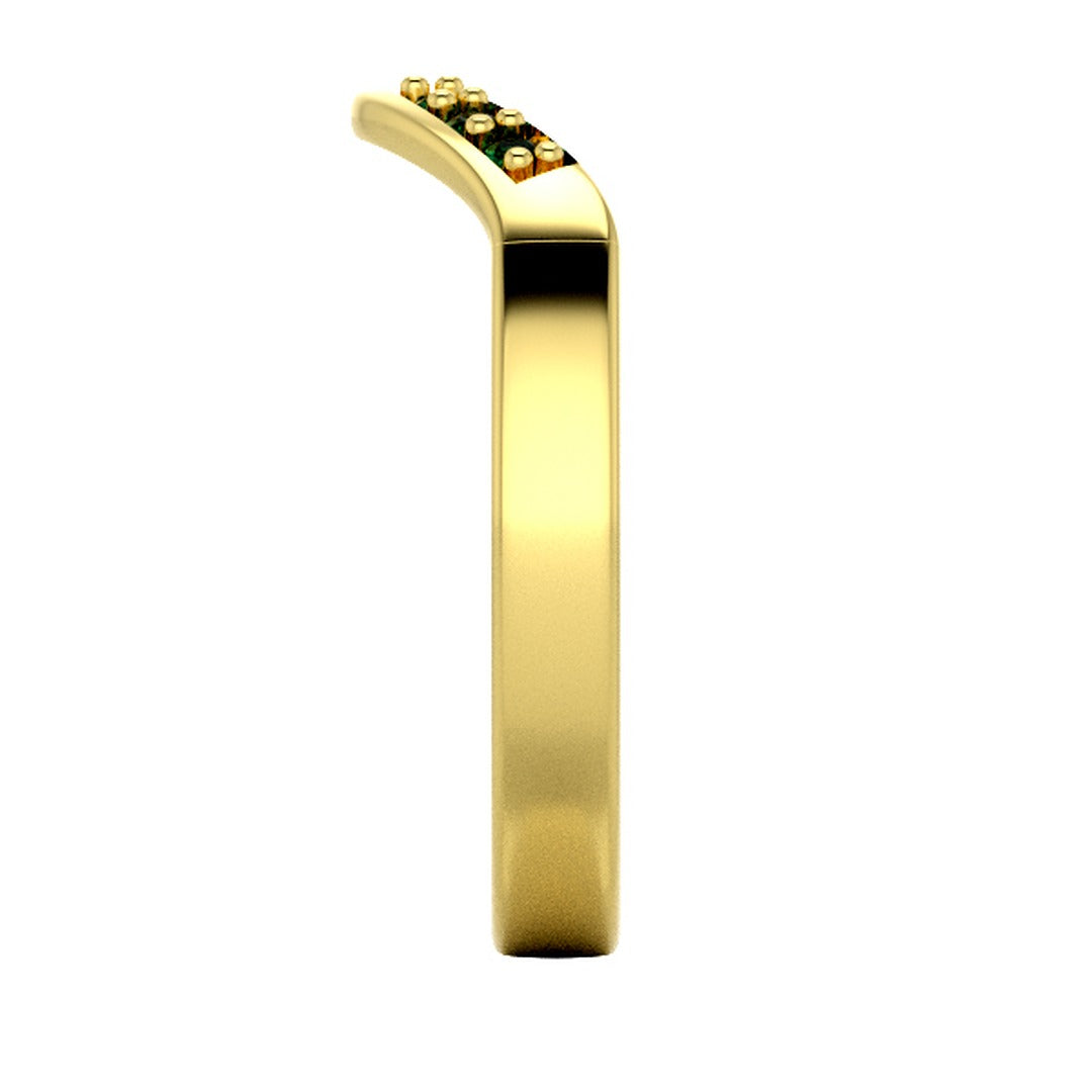 Luxury jewelry STL — top view of model