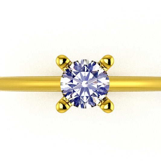 Luxury jewelry STL — top view of model