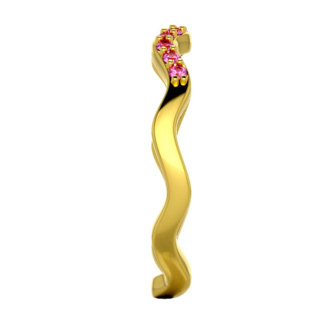 Luxury jewelry STL — top view of model
