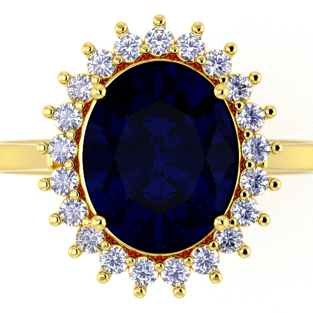 Luxury jewelry STL — top view of model