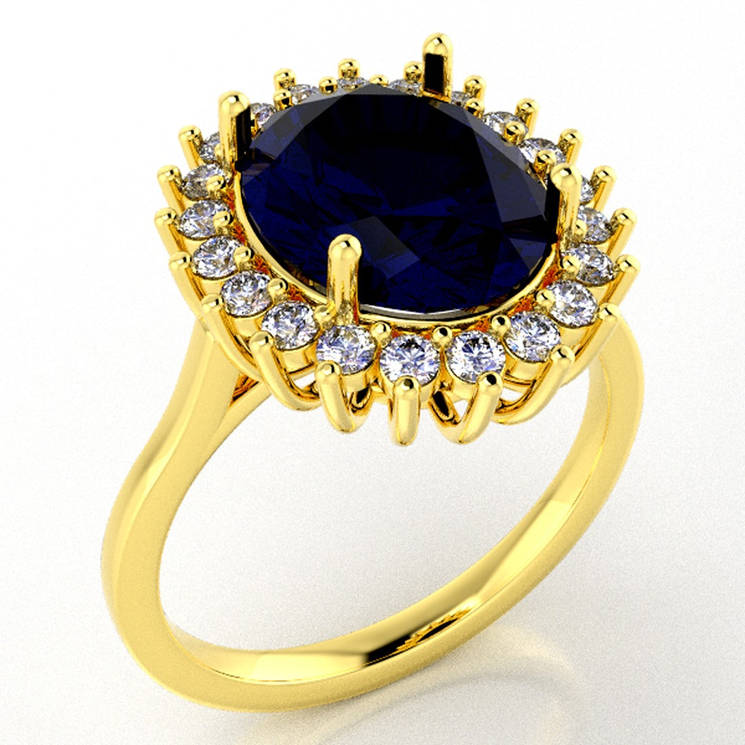 Luxury jewelry STL — top view of model