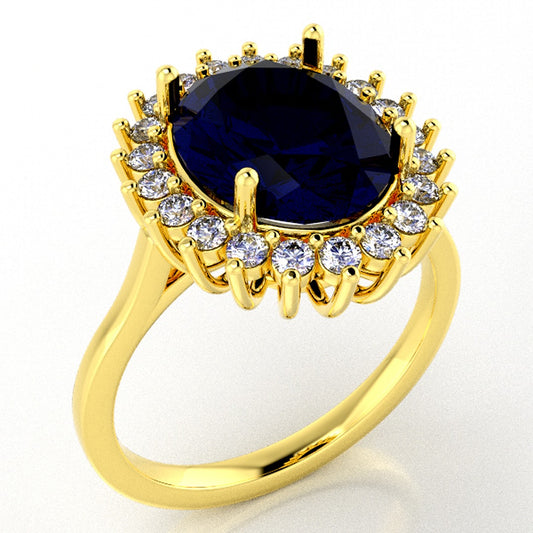 Luxury jewelry STL — top view of model