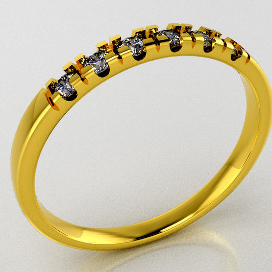 Luxury jewelry STL — top view of model