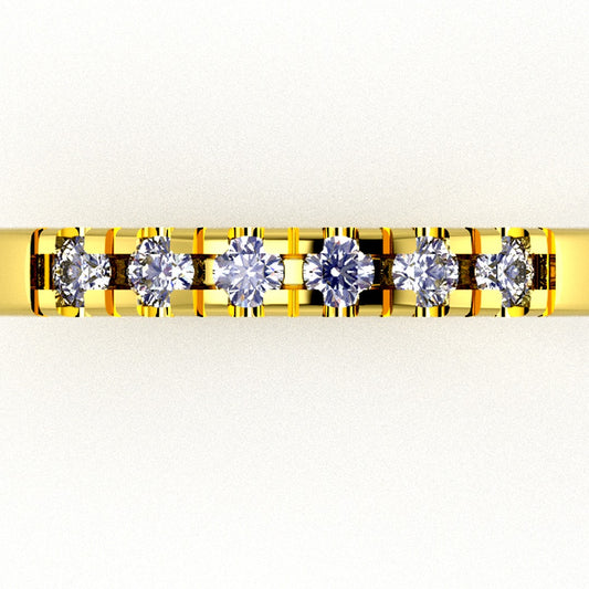 Luxury jewelry STL — top view of model