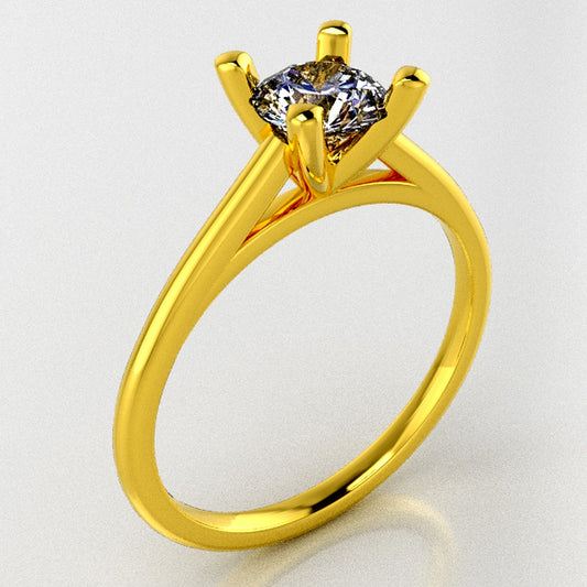 Luxury jewelry STL — top view of model